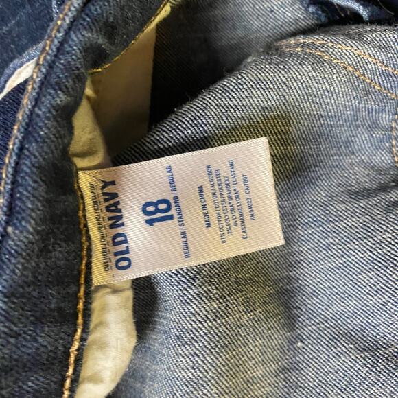 Old Navy Dark Wash Blue Denim Sweetheart Jean Shorts Women's Size 18 - Picture 5 of 5